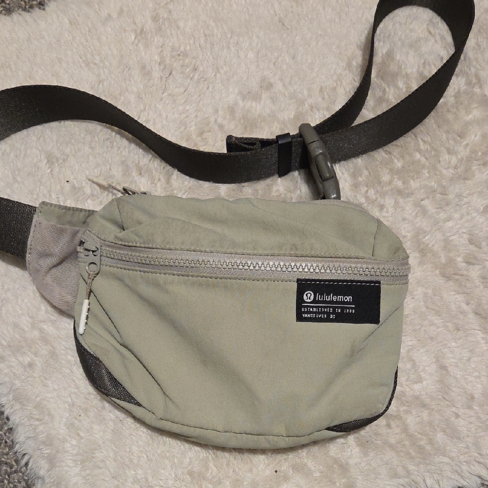 Tan & Grey Lululemon Belt Bag
